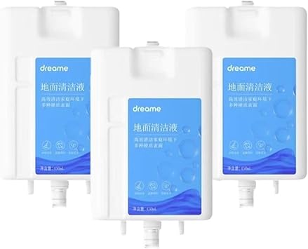 Original Cleaning Solution|Compatible With Dreame L20 Ultra/L30 Ultra/X10/X10 Plus/L10 Prime/L10s Pro Ultra, 450ml Specialized Floor Cleaner, Robot Mop Detergent Safe For All Floors3PCS
