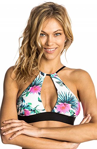 RIP CURL Bikini Palms Away Hi Neck Bikini Top