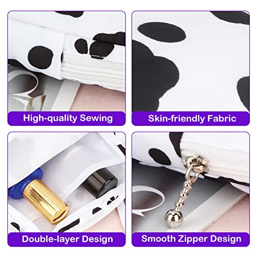 Image of Sanitary Pad Storage Bag Portable Period Bag for Teen Pads /Sanitary Napkins /Small Tampons, Sanitary Napkin Storage Bag First Period Gifts for Teen Girls (Cow)