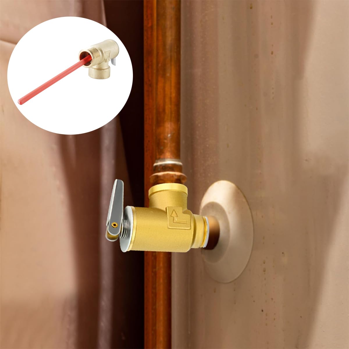 Soupape de décharge T&P série RV 3/4" BSP – Sonde à revêtement époxy pour réservoirs de chauffe-eau