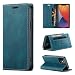Produktbild uslion Hülle für iPhone 12 / iPhone 12 Pro RFID SchutzHandyhülle Kartenfach Geld Slot Ständer Flip Case Magnetisch Klapphülle Lederhülle Schutzhülle für iPhone12 / iPhone12 Pro - Blau