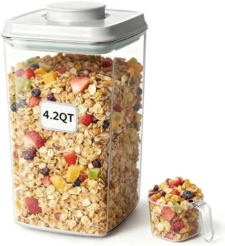 Pop Airtight Food Storage Containers with Lid...