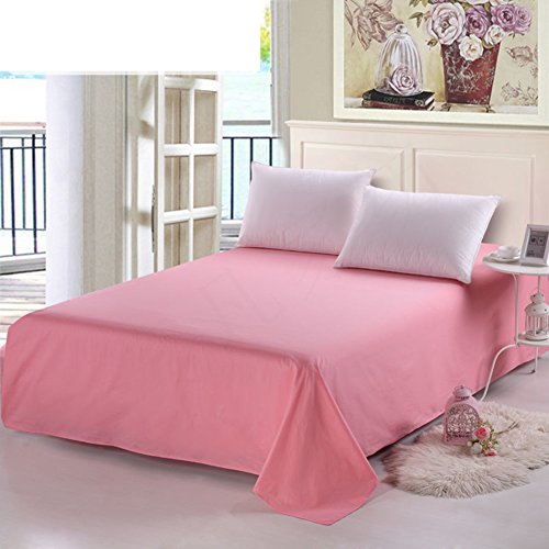 Linge de lit en sergé de coton supérieur uni 200x230 cm - 2