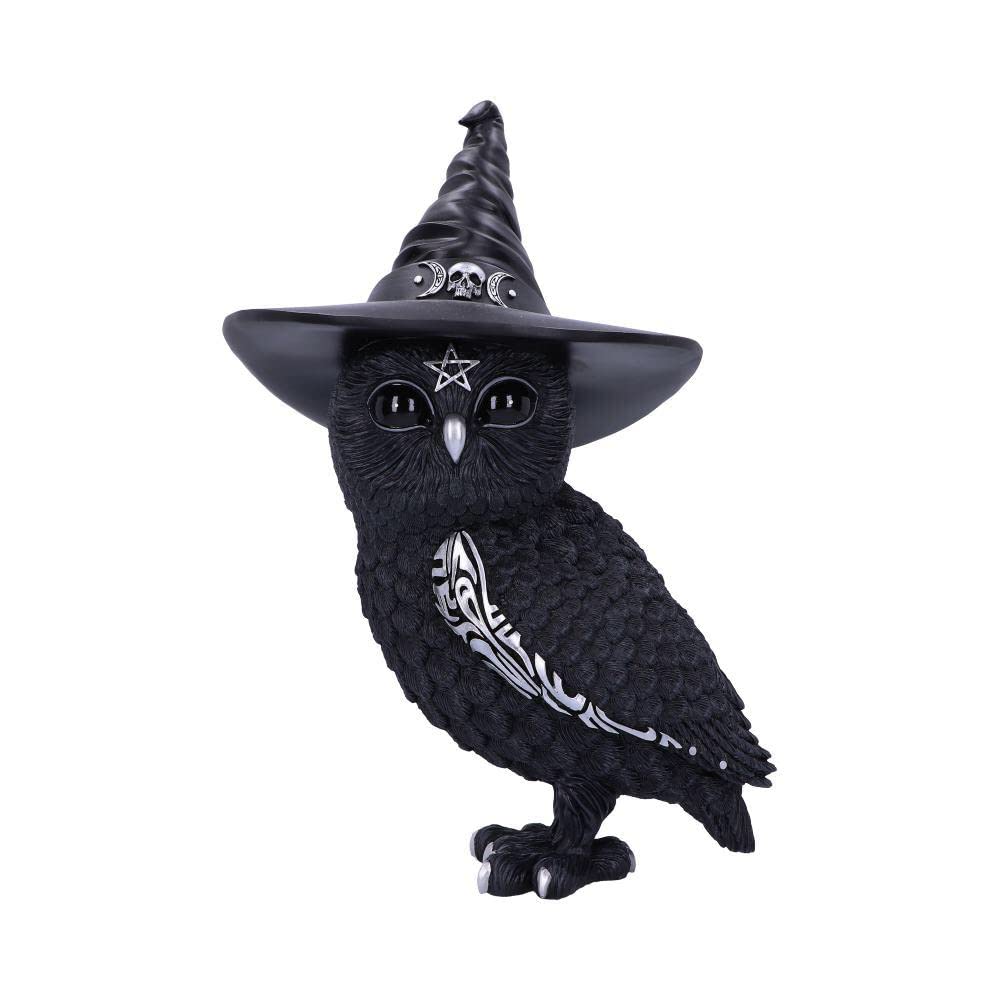 Nemesis Now Black Figurine Cult Cuties Owlocen Witches Hat Occult Owl - 30 Cm/Figurka Cult Cuties Zaczarowana Sowa Owlocen - 30 Cm,