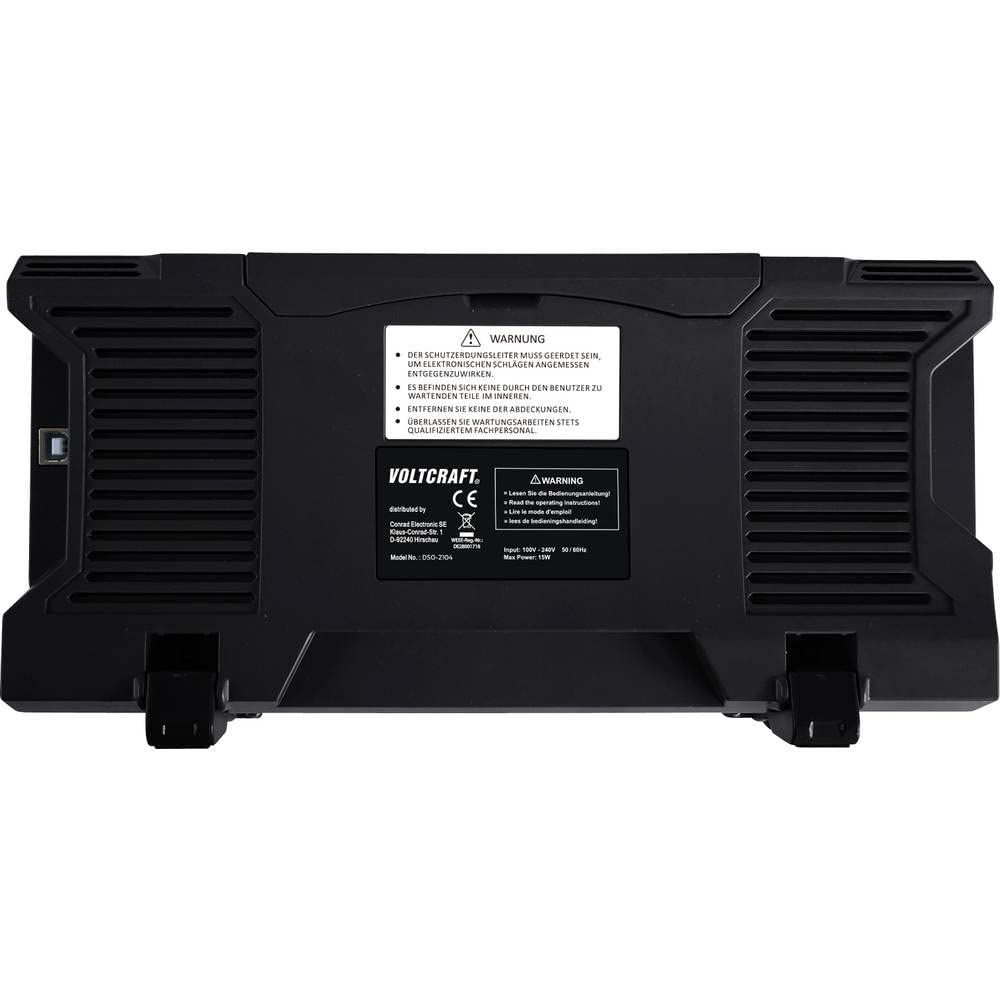 Voltcraft DSO-2104 Digital-Oszilloskop 100 MHz 4-Kanal 1 GSa/s 80 kpts 8 Bit Digital-Speicher (DSO) 1 St., VC-11539895