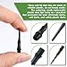 VioraWhite 200 Pack 2BA Thread Soft Tip Dart Points Plastic Replacement Dart Tips Soft Tip Dart Tips Dart Accessories for Tip Darts(Black)