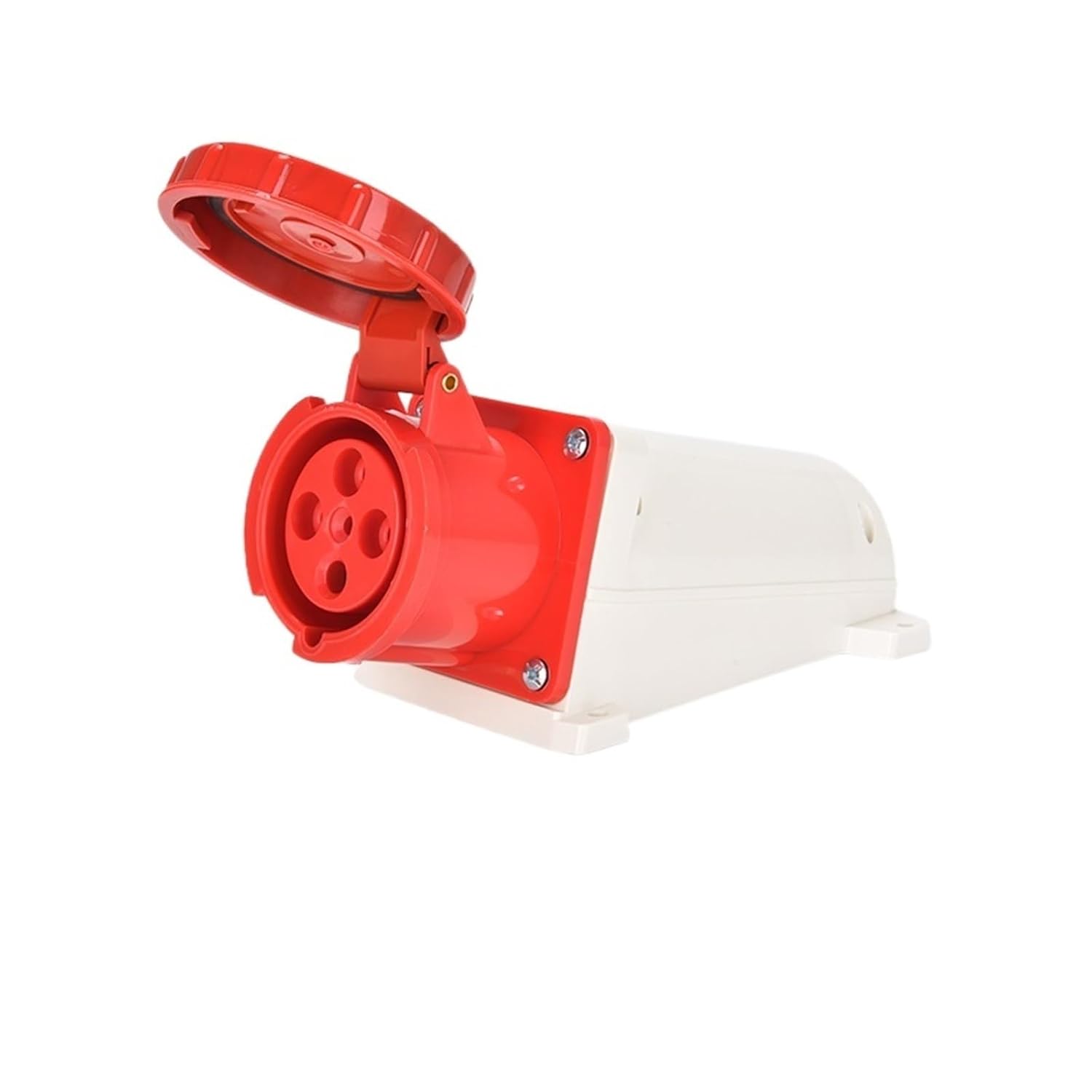 IP67 Industrial Waterproof Plug Connector 63A/125A 3P 4P 5P Surface Panel Mount Socket Industrial Plug Electrical Connector(Wall Socket4P 63A)