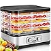 Produktbild Dörrautomat mit Temperaturregler, Dörrgerät für Lebensmittel, Obst- Fleisch- Früchte-Trockner, Dehydrator, BPA-frei, 5 Etagen