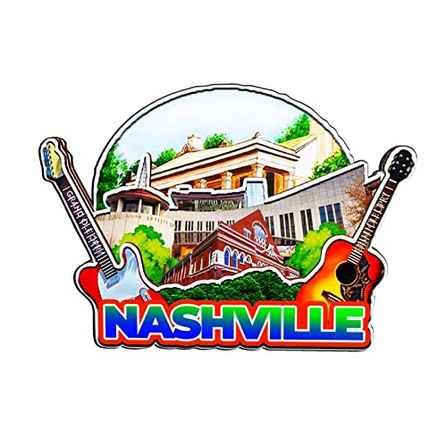 Nashville Tennessee USA Magnet Fridge Magnet Wooden 3D Landmarks Travel Collectible Souvenirs Decoration Handmade -1495