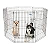 Petmate-8-Panels-Exercise-Pen-with-Step-Through-Door Exercise Pen with Step Through Door