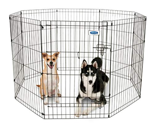 Petmate-8-Panels-Exercise-Pen-with-Step-Through-Door Exercise Pen with Step Through Door