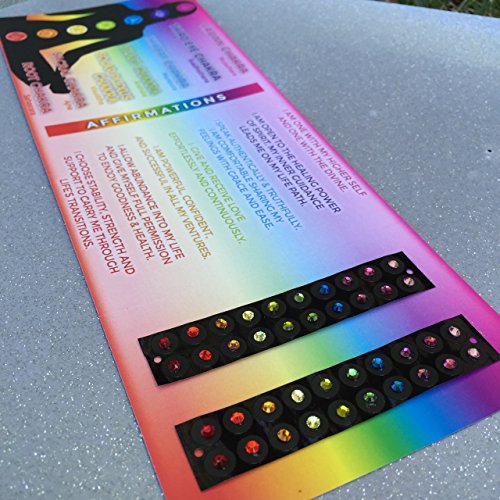Chakra Colored Swarovski Crystal Ear Pellets: 60 Self-Adhesive 24 Karat Gold Plated Ear Pellets (Ear Seeds) Made With Colored Crystals From Swarovski. #TOP2