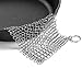 Hudson Essentials Cast Iron Cleaner XL 7x7 Premium Stainless Steel Chainmail Scrubber