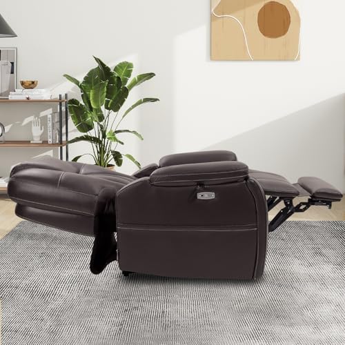 Image of EONIX Triple Motor Power Lift Recliner Chair, Adjustable Headrest, Brown