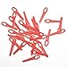 XINCHAO 60 Stücke Rasenmäherklinge Kunststoffmesser 83mm Rasentrimmer Ersatzmesser Rasentrimmer Messer Rasentrimmer Zubehör Für Trimmer (Rot)