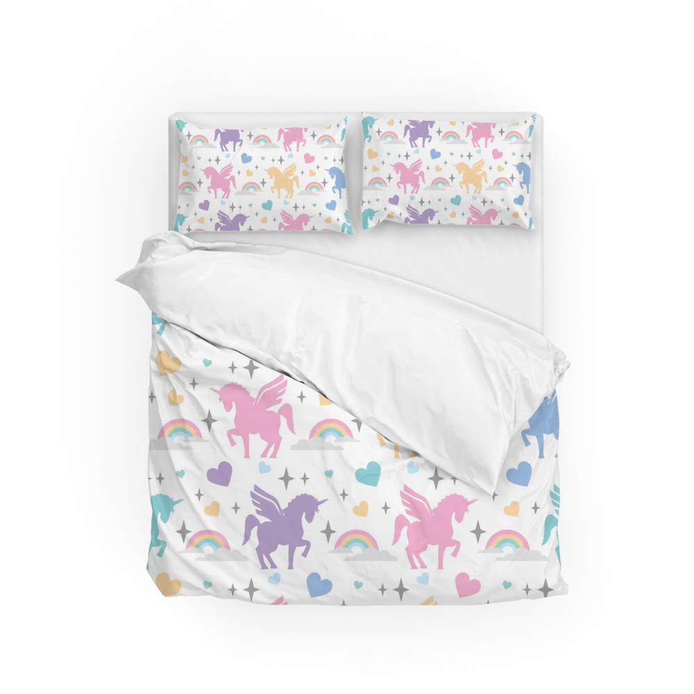 Parure de lit CHEHONG motif licorne pour envelopper les nuits de tendresse