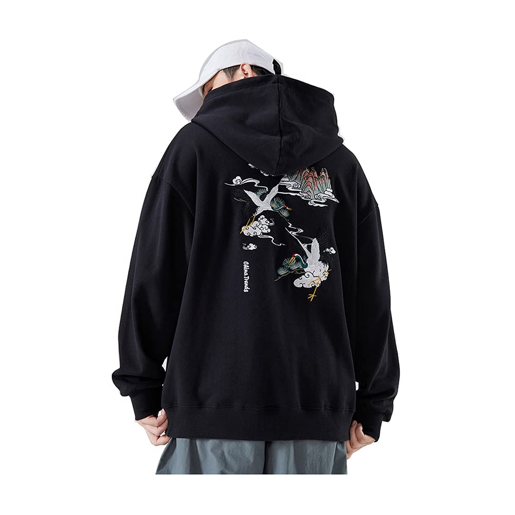 Felpa con Cappuccio Tenere Caldo Ragazzi Fodera in Pile Oversize 3D Personalizzato Ricamo con Tasche Manica Lunga Abiti Invernali Termico Unisex Cotone Hip Hop Felpa con Cappuccio da Uomo M-XXXL