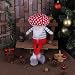 VIAME Handmade Christmas Gnome Decoration Swedish Santa Tomte Swedish Face Figurines Christmas Ornament - “16 Inches