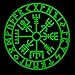 Vegvisir Viking Patch PVC Compass Norse Patch Compatible with Velcro PVC Patches for Backpacks,Viking Patches for Vest,Viking Morale Patch,Vikings Patch,Tactical Patches (Black White Glow Dark)