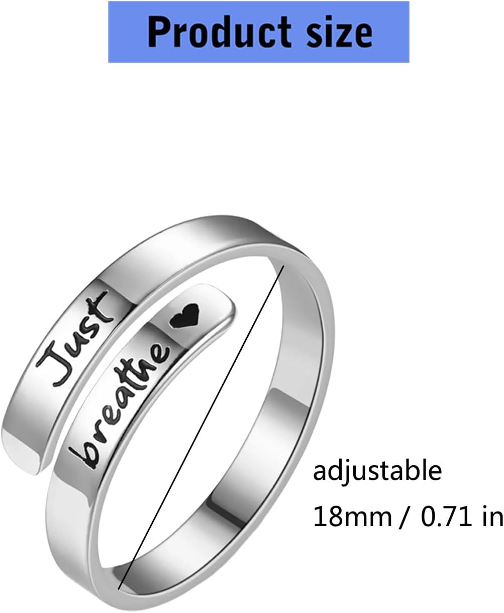 Open Adjustable Letter Pattern Jewelry Stainless Steel Texture Suitable For Fashion Lover Present Stainless Stee