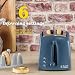 Russell Hobbs Textures 2 Slice Toaster (Extra Wide Slots, 6 Browning levels, Frozen, cancel & reheat function with indicator lights, Removable crumb tray, 850W, Grey matt & high gloss finish) 21644
