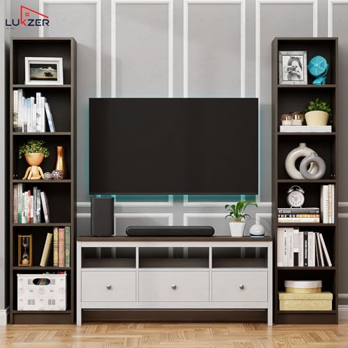 Lukzer MR-006 Multipurpose Bookshelf | Multipurpose Storage Rack | Engineered Wood | for Living Room,Bedroom,Office,Retail Shop | Closed Back Rack | Rustproof | Wenge/182x40x28cm | Made in India Lukzer MR-006 Multipurpose Bookshelf | Multipurpose Storage Rack | Engineered Wood | for Living Room,Bedroom,Office,Retail Shop | Closed Back Rack | Rustproof | Wenge/182x40x28cm | Made in India
