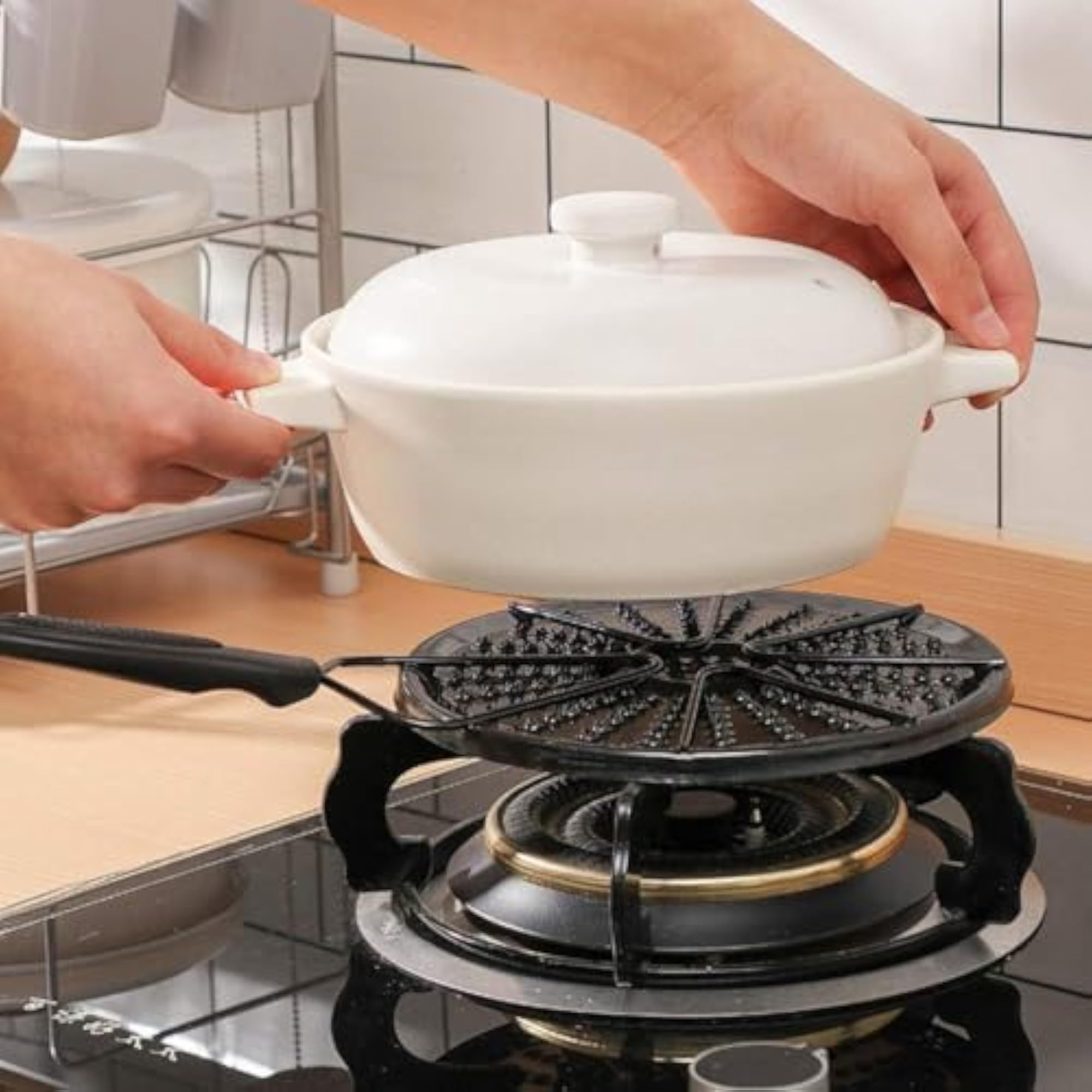 Induction Heat Diffuser Plate, Cast Iron Simmer Plate