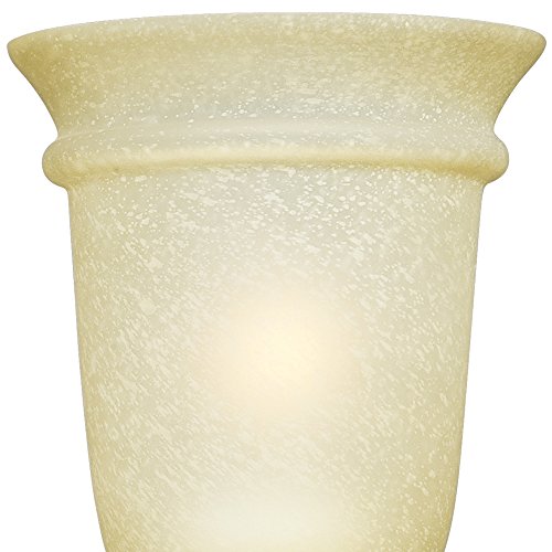 Image of Westinghouse 6342800 Montrose Three-Light Indoor Wall Fixture, Oil Rubbed Bronze Finish with Highlights and Mocha Scavo Glass