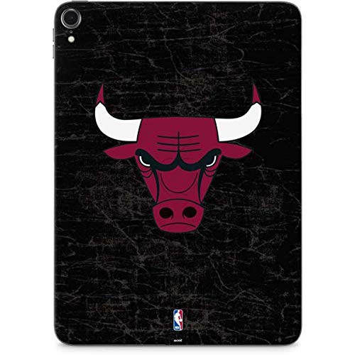 Skinit Decal Tablet Skin Compatible with iPad Pro 11in M4 (2024) - Officially Licensed NBA Chicago Bulls Black Distressed Design