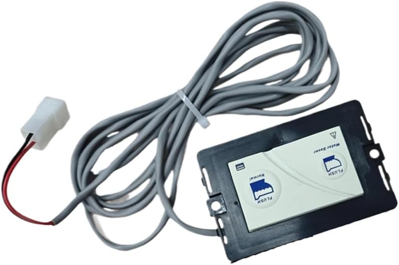 Bathroom Switch Panel Frame Two Button Control Panel with Wiring Harness for Tecma RV Toilet Silence Plus 36387