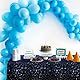 OSDUE Sternenhimmel Tischdecken, Geburtstag Tischdecke, Wasserdicht Plastik Tischdecke, für Kinder Jungen Mädchen Babyparty Party Dekorationen (137 x 274CM)