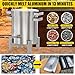 Nelyrho Propane Smelting Furnace Kit with 7kg Crucible, Support Stand, Tongs etc.，Full Stainless Steel Made, at Home Foundry Melting Aluminum Gold Silver Copper Scrap Metal Recycle
