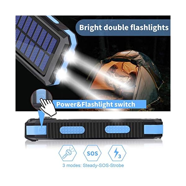 Solar-Charger-20000mAh-Portable-Solar-Power-Bank-for-Cell-Phone-Waterproof-External-Solar-Backup-Battery-Power-Pack-Charger-Built-in-Dual-USBFlashlight-for-All-Phones-Tablets-and-Electronic-Devices Oukafen Solar Charger 20000mAh Portable Solar Power Bank for Cell Phone Waterproof External Backup Battery Power Pack Charger Built-in Dual USB/Flashlight
