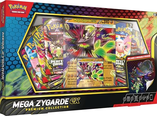 Image of Pokemon TCG: Mega Zygarde ex Premium Collection with 8 Booster Packs