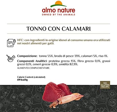 almo nature Mega Pack - Tuna with Squids 6 x 70g Cans