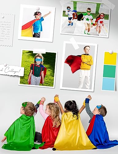 Capa y Máscara Reversibles de Superhéroe para Niños miniatura 2