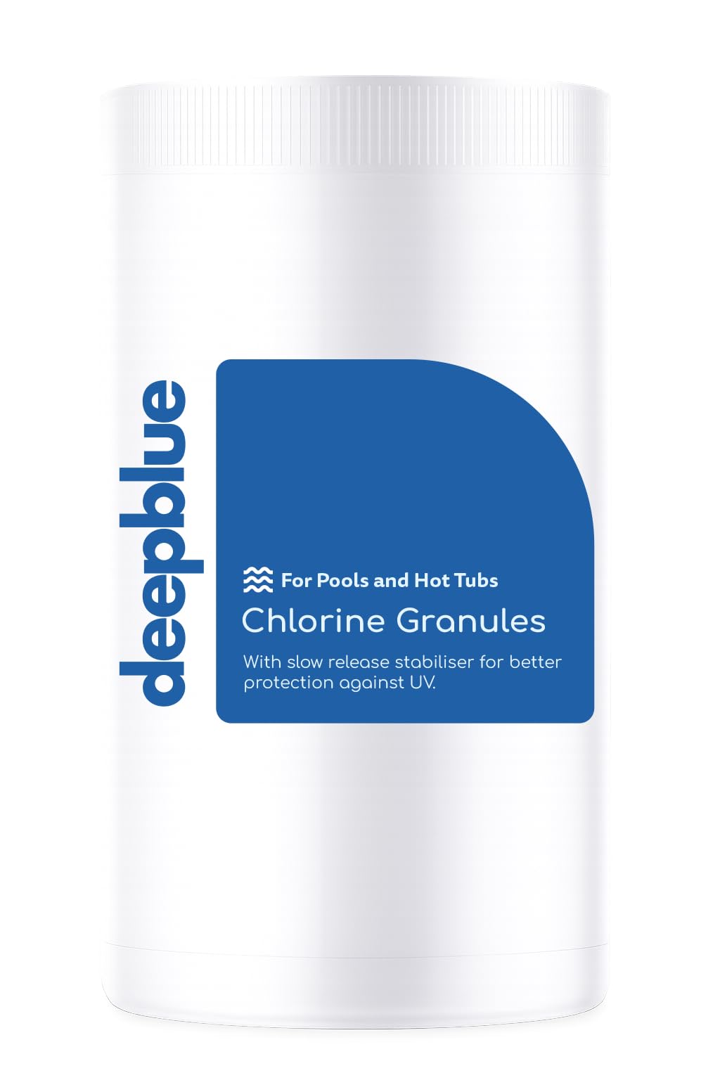 Deep Blue - Stabilised Chlorine Granules 1kg Rapid Dissolve Neutral PH | Suitable for Pools, Spas, and Hot Tubs