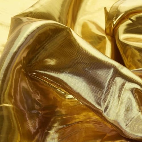 Luxurious 54" x 10 Yards Shiny Gold Polyester Fabric Bolt for Wedding Decor, Crafting, and Party Bows 3 Luxurious 54" x 10 Yards Shiny Gold Polyester Fabric Bolt for Wedding Decor, Crafting, and Party Bows - Image 2