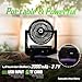 Airbro Rechargeable Camping Fan with Bluetooth Speaker & Radio – 3-Speed, AM/FM/SW Tuner, MP3 Playback, Type-C Charging – Compact, Lightweight, All-in-One Gear for Hiking & Outdoor Use
