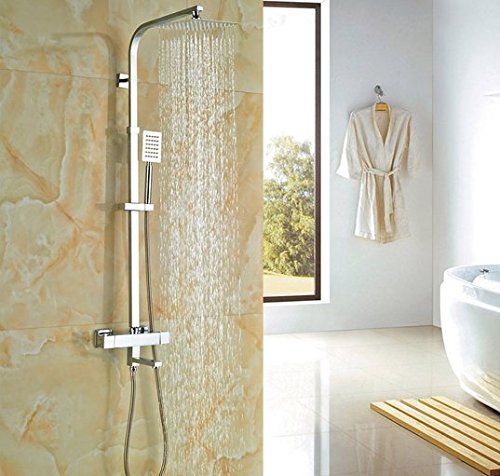 Douche pluie thermostatique en laiton pour une salle de bain moderne