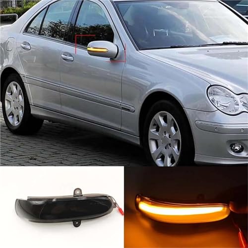 Intermitentes dinámicos LED de espejo para Mercedes Benz Clase C W203 S203 2001-2007 2