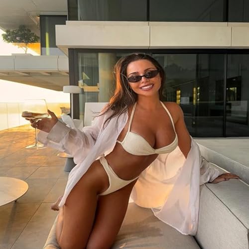 Retro Oval Cat Eye Sunglasses for Women 90s Trendy Small Lightweight Y2k Narrow Sunnies Cateye UV400 Sun Glasses 80574