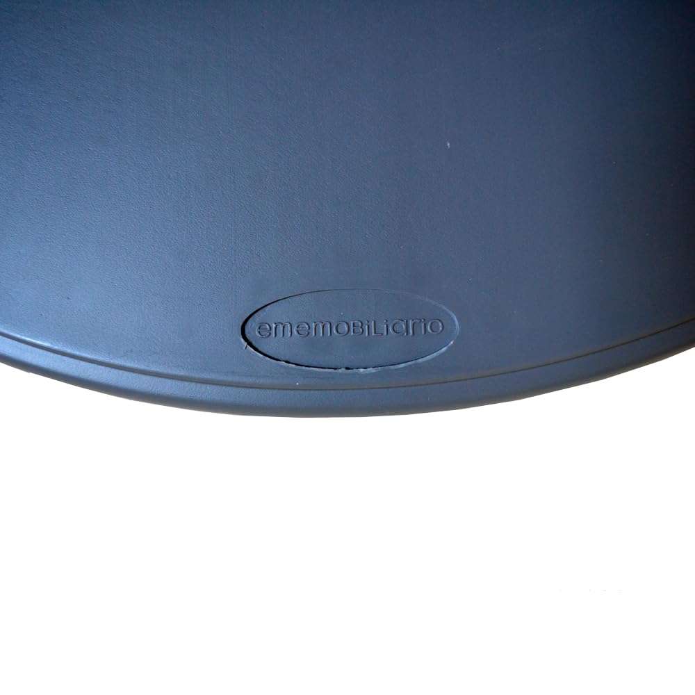EME Mesa Redonda Plegable para Eventos Color Gris Oscuro de Dimensión 120cm Material Polietileno de Alta Densidad Apta para Eventos de Interior y Exterior