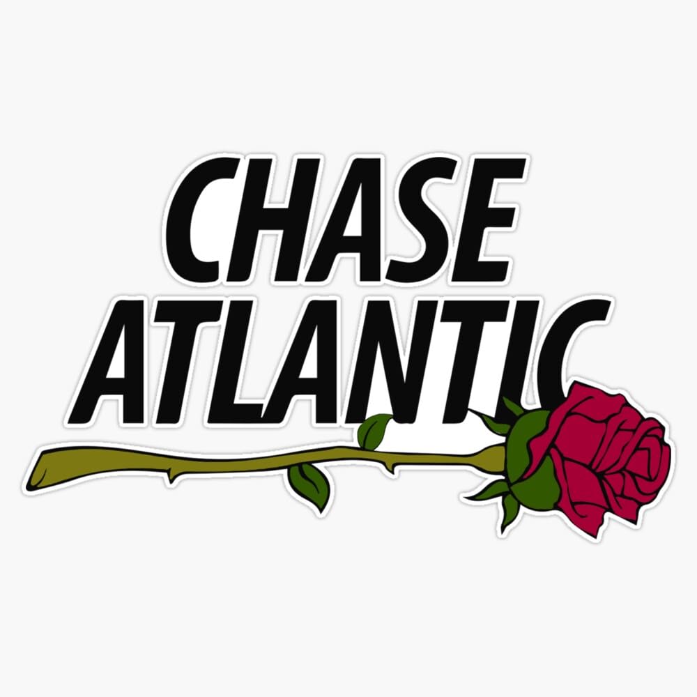 Chase Atlantic Merch Rose Logo Bumper Sticker Vinyl Decal 5"