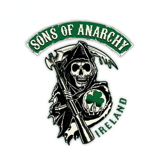 Automobile - Personalized jump time 13 x 13 cm son of anarchy auto parts decal, waterproof and sunscreen repair trunk decoration sticker (Style-F 30cm-30cm)