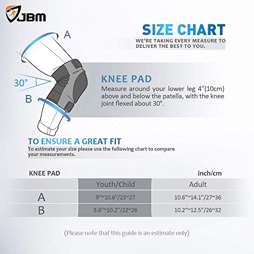 JBM Kids & Adults Knee Pads Elbow Pads Wrist Guards 3 In 1 Protective Gear Set for Multi Sports Skateboarding Inline… - Image 8
