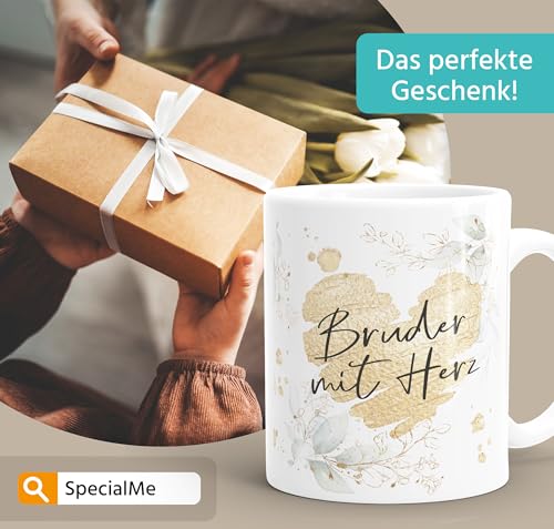 SpecialMe® Kaffee-Tasse [Wunschtext] mit Herz - soziale Berufe, Familie, Freunde kleines Dankeschön Geschenk Danke sagen Weiss Keramik-Tasse – Ansicht 4