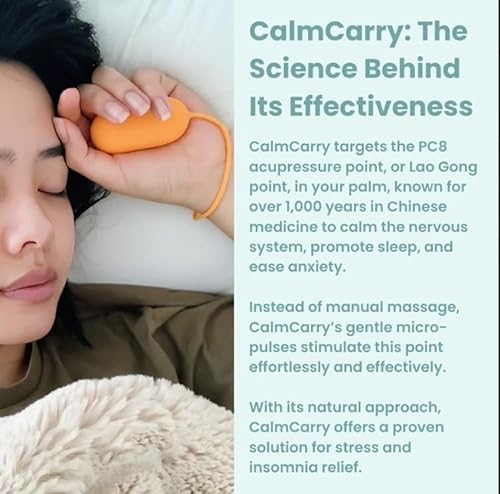 image for Glowco CalmCarry Sleep Aid Device – Handheld Microcurrent Relaxation
