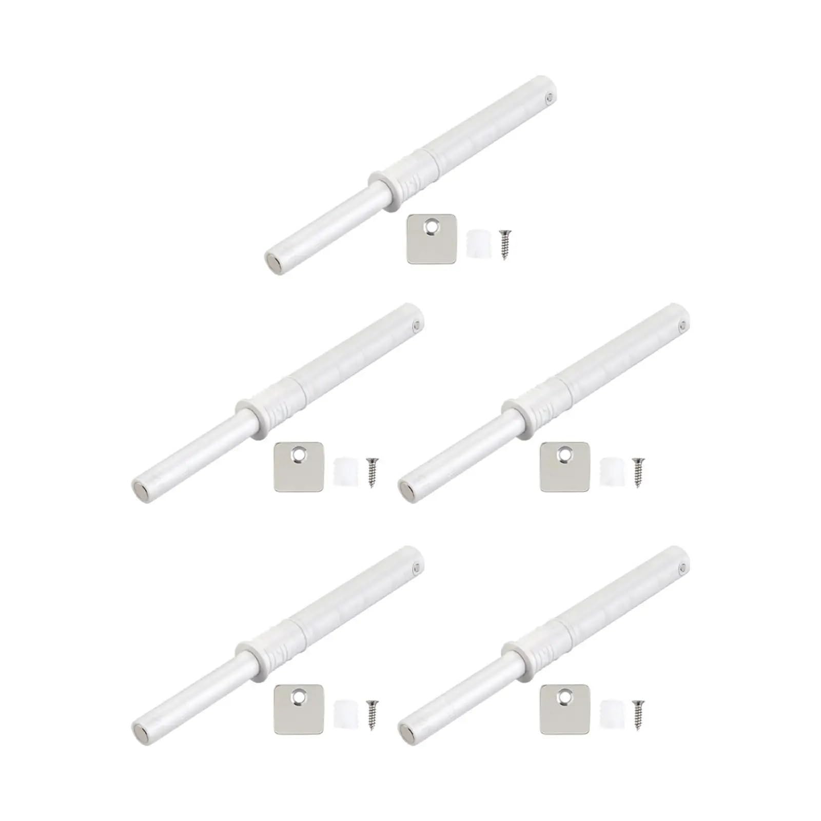 Yusuzh White 14Pcs Push To Open Door Latch Heavy Duty Damper Catches Opener Spring On Close For Home Bedroom Cupboard Living Room Closet For Cupboard(White)