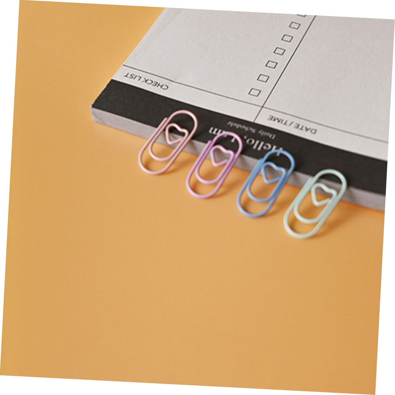 SHINEOFI 5 Sätze Farbenfrohe Papierklammern Farbenfrohe Büroklammern Papierclips Ordnerklammern Büroklammern Geformt Schule Mini-bastelclips Kleine Papierklammern Plastik 200 Stück * 5